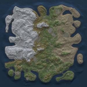 Thumbnail Rust Map: Procedural Map, Size: 4250, Seed: 20218097, 17 Monuments