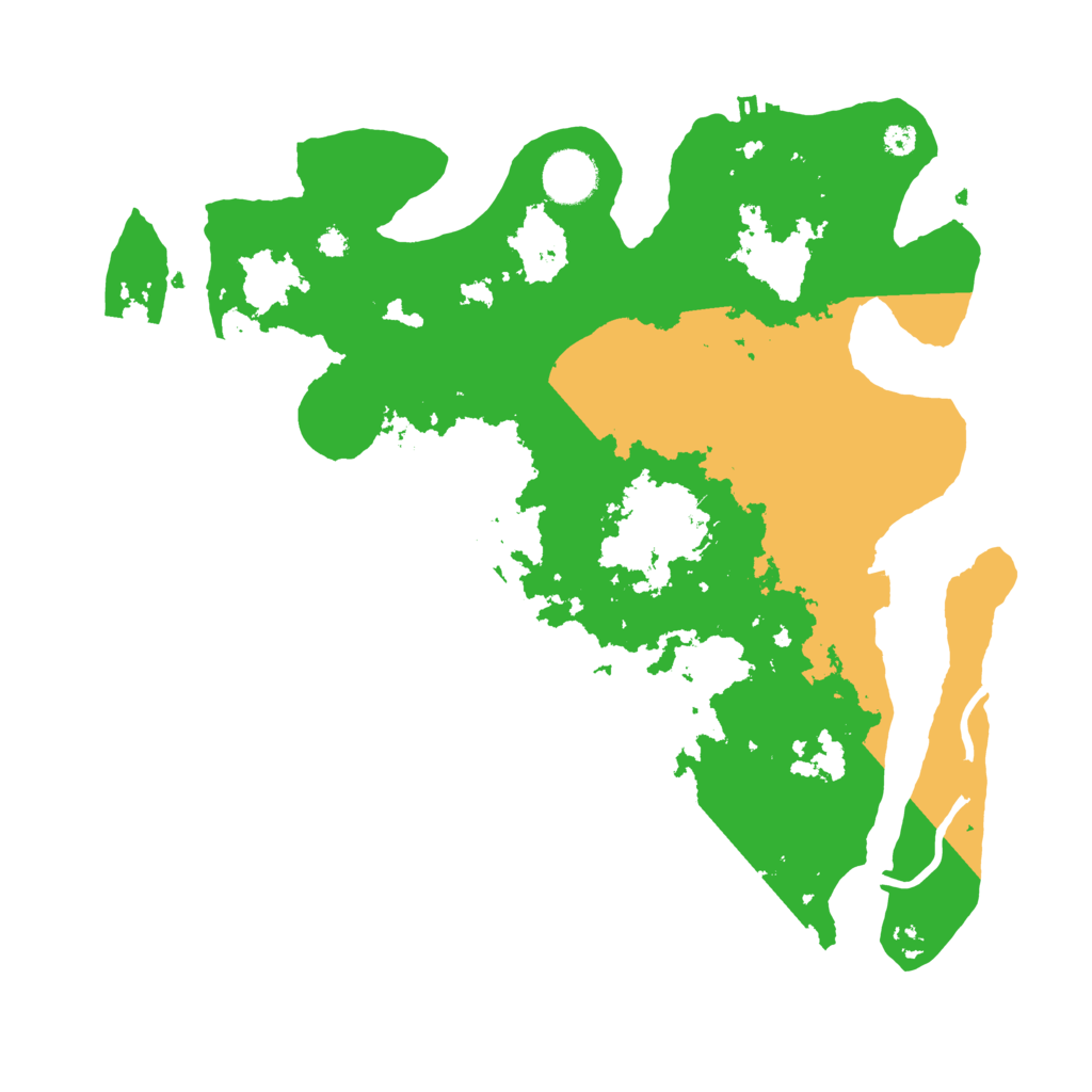 Biome Rust Map: Procedural Map, Size: 3500, Seed: 231390968