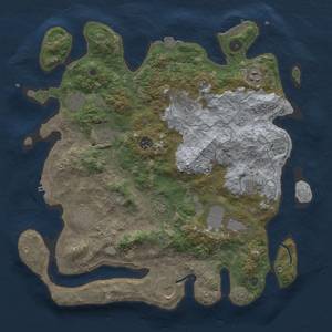 Thumbnail Rust Map: Procedural Map, Size: 4000, Seed: 579259578, 19 Monuments