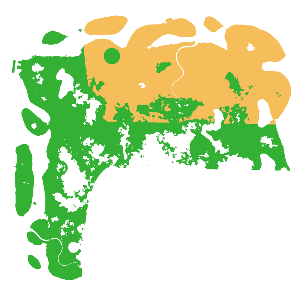 Biome Rust Map: Procedural Map, Size: 5000, Seed: 1291448826