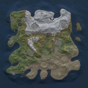 Thumbnail Rust Map: Procedural Map, Size: 3500, Seed: 990286, 17 Monuments
