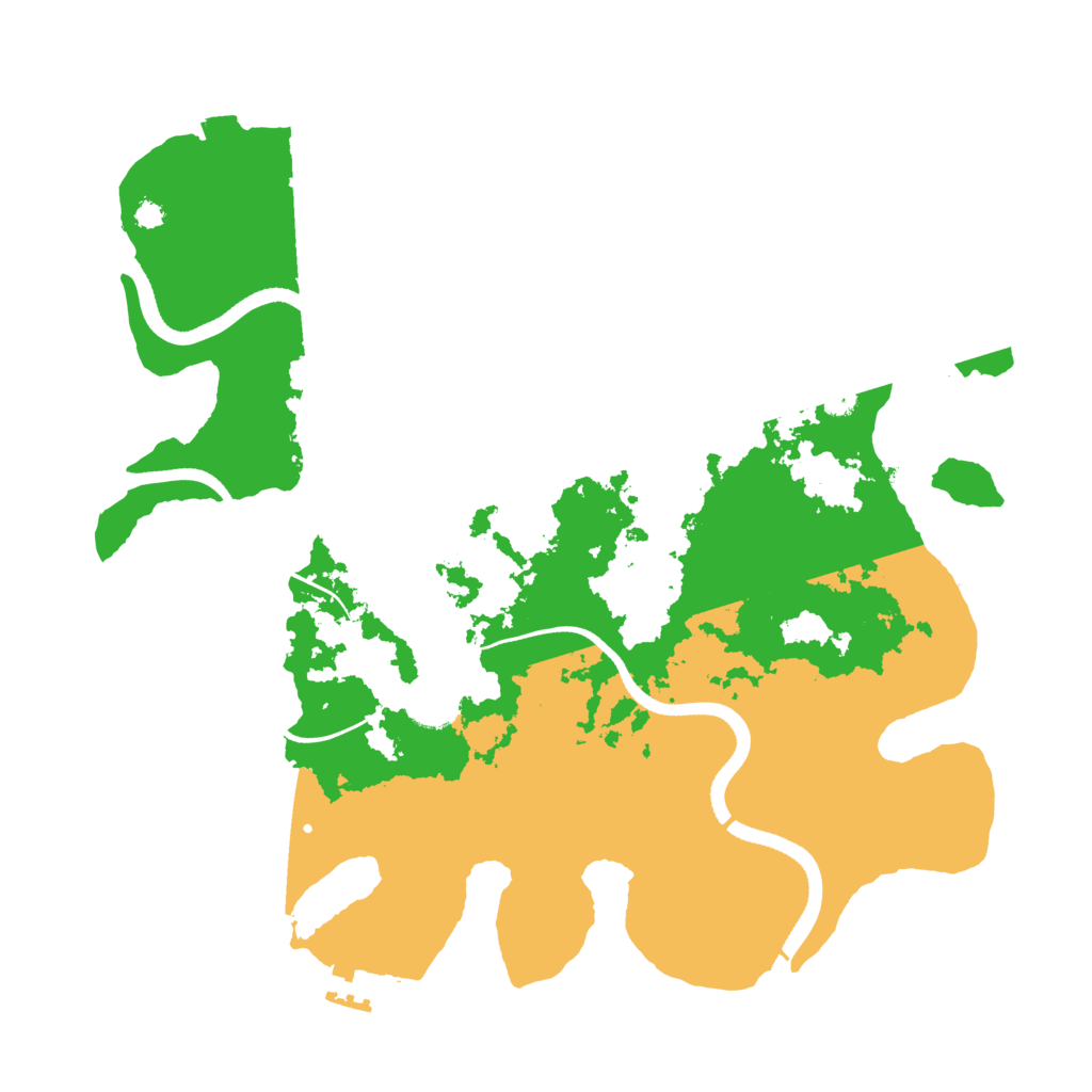 Biome Rust Map: Procedural Map, Size: 3500, Seed: 990286