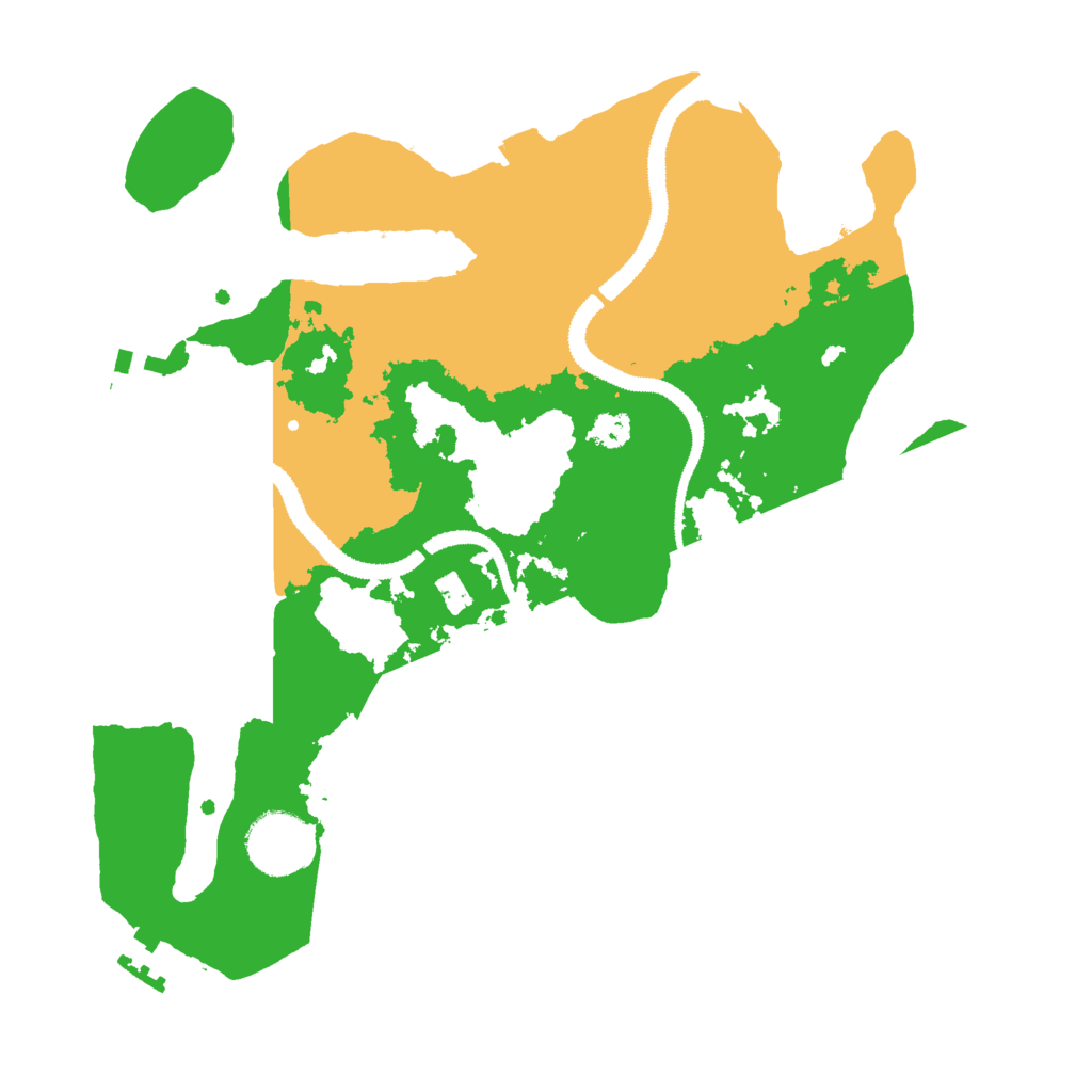 Biome Rust Map: Procedural Map, Size: 3000, Seed: 3529