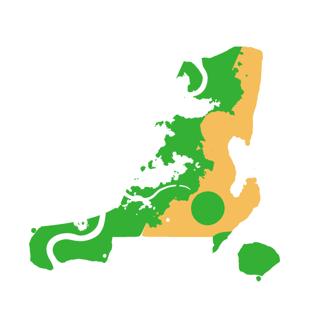 Biome Rust Map: Procedural Map, Size: 2500, Seed: 1807859601