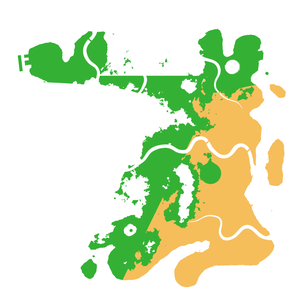 Biome Rust Map: Procedural Map, Size: 3800, Seed: 199520021