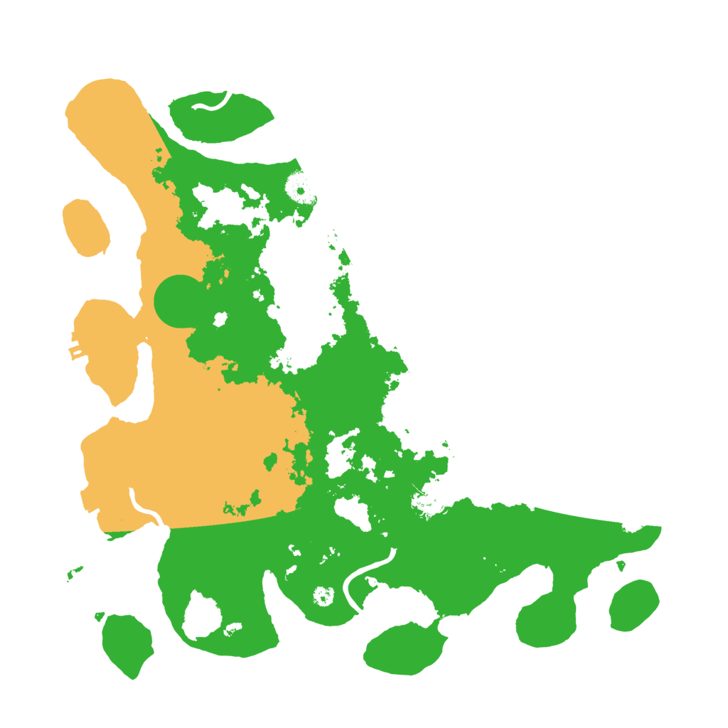 Biome Rust Map: Procedural Map, Size: 3600, Seed: 8800542