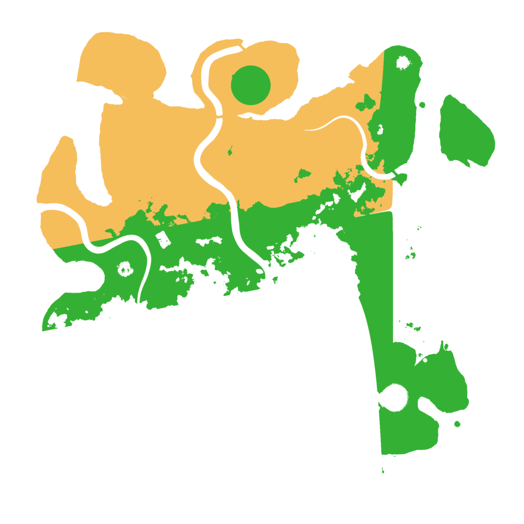 Biome Rust Map: Procedural Map, Size: 3500, Seed: 69439963