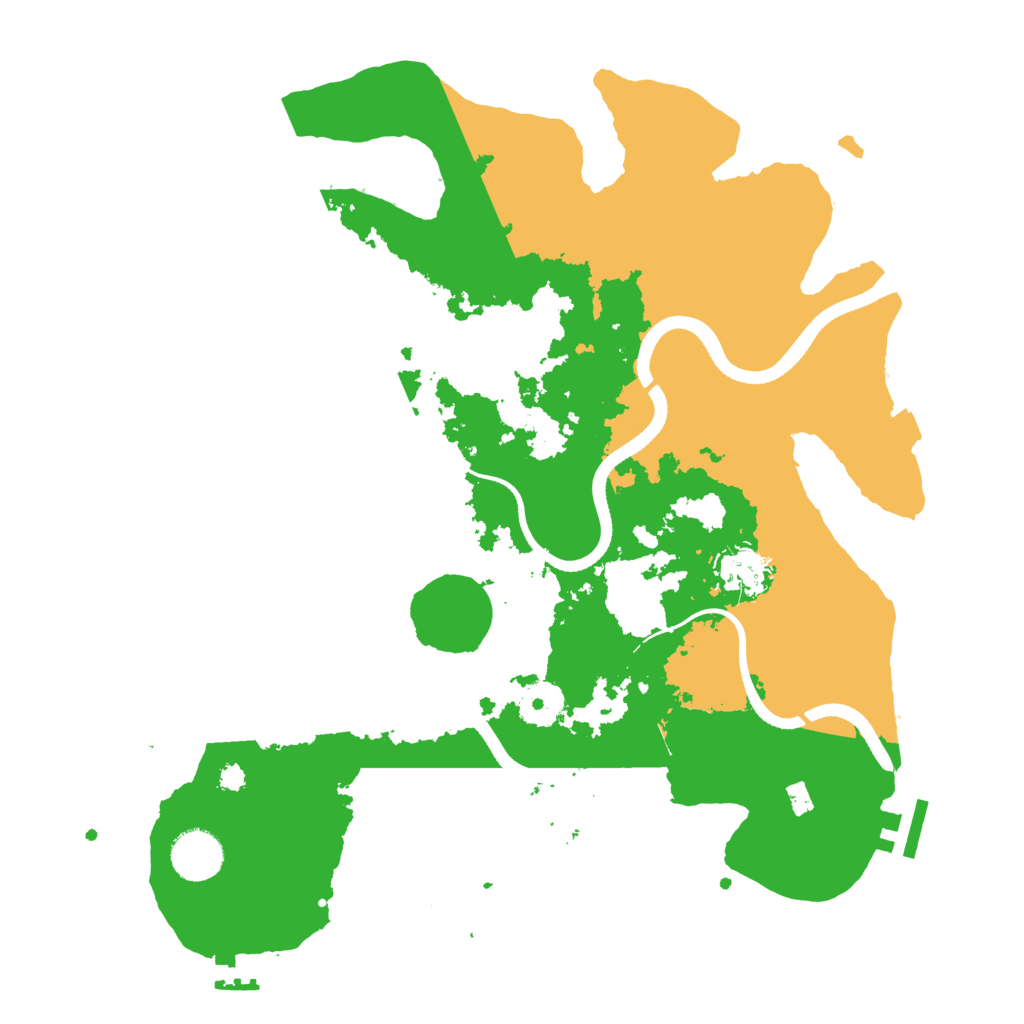 Biome Rust Map: Procedural Map, Size: 3500, Seed: 1517450757