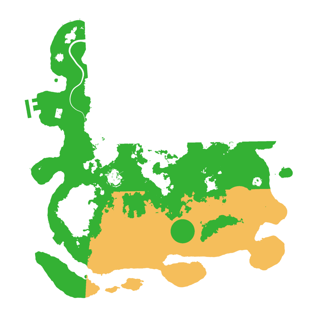 Biome Rust Map: Procedural Map, Size: 3500, Seed: 887769386