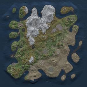 Thumbnail Rust Map: Procedural Map, Size: 3500, Seed: 1369132543, 16 Monuments