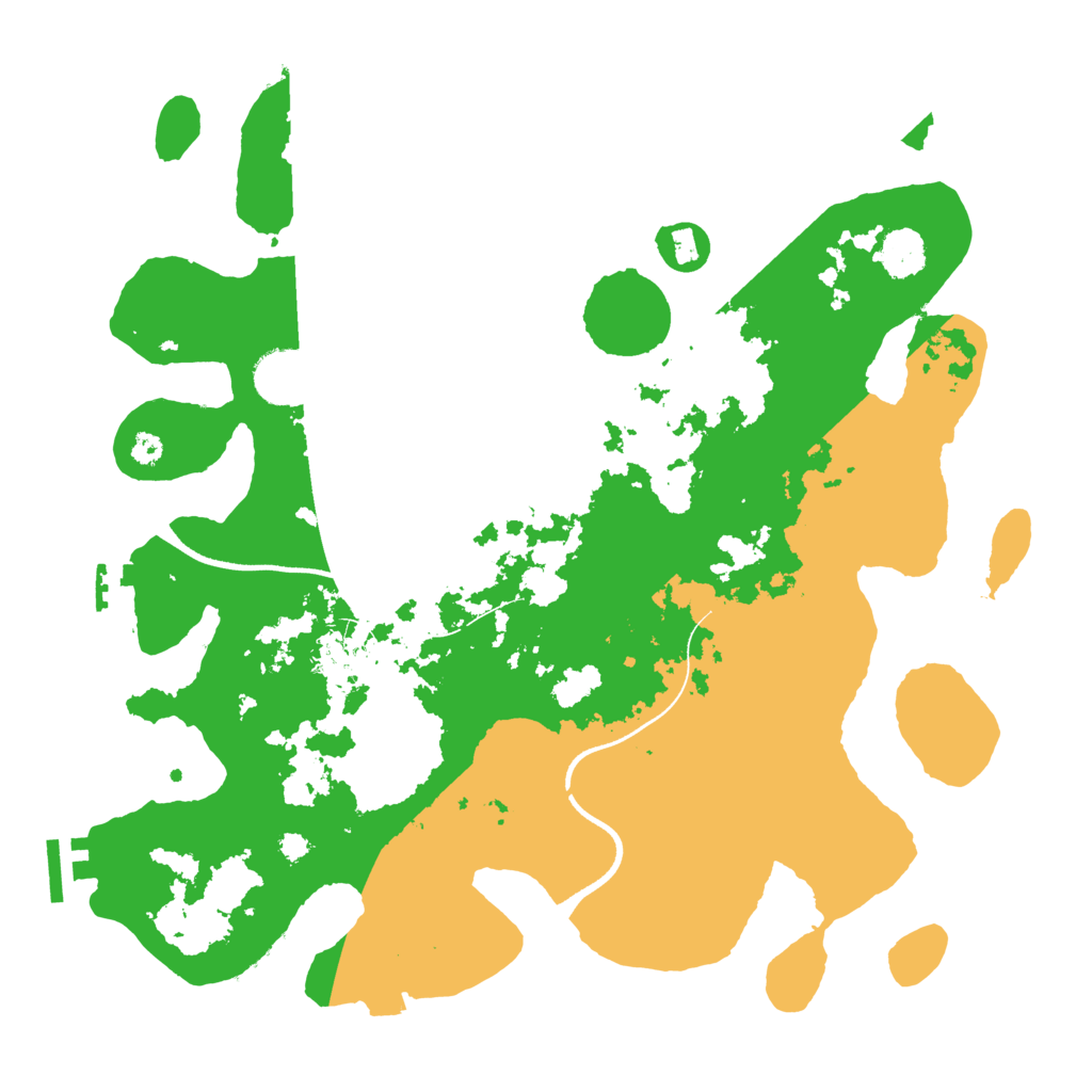 Biome Rust Map: Procedural Map, Size: 3500, Seed: 1369132543