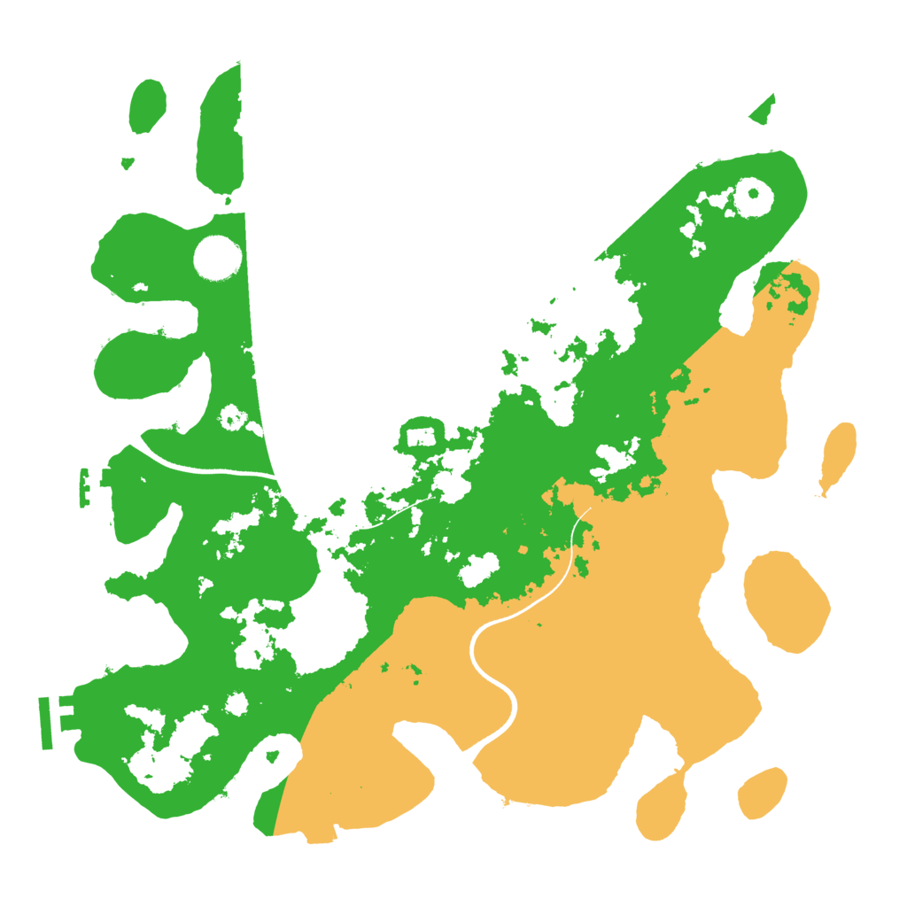 Biome Rust Map: Procedural Map, Size: 3500, Seed: 1369132543