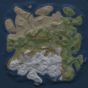 Thumbnail Rust Map: Procedural Map, Size: 3800, Seed: 634448700, 15 Monuments