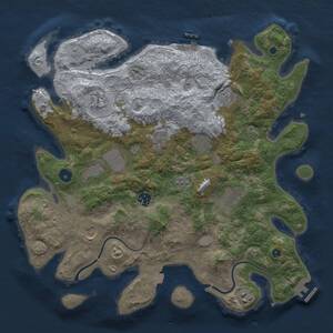 Thumbnail Rust Map: Procedural Map, Size: 3850, Seed: 183750, 16 Monuments