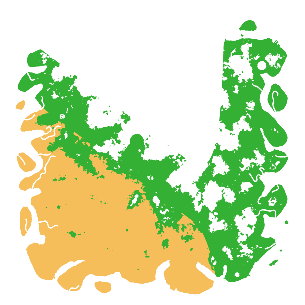 Biome Rust Map: Procedural Map, Size: 6000, Seed: 496349310
