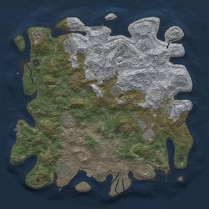 Thumbnail Rust Map: Procedural Map, Size: 4500, Seed: 50288902, 19 Monuments