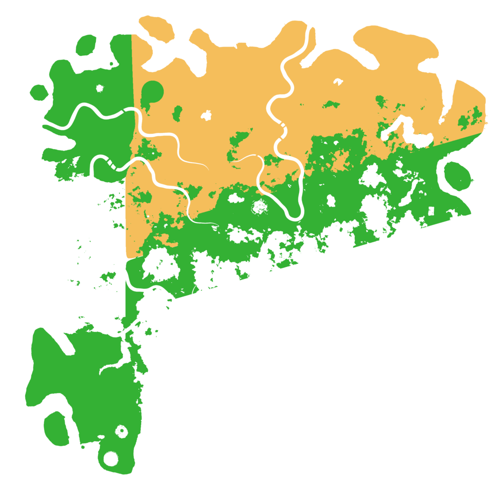 Biome Rust Map: Procedural Map, Size: 6000, Seed: 439346958