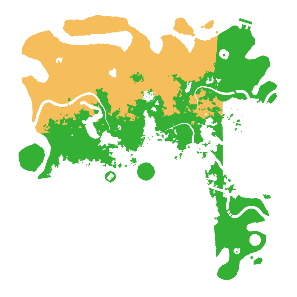 Biome Rust Map: Procedural Map, Size: 4500, Seed: 157144491