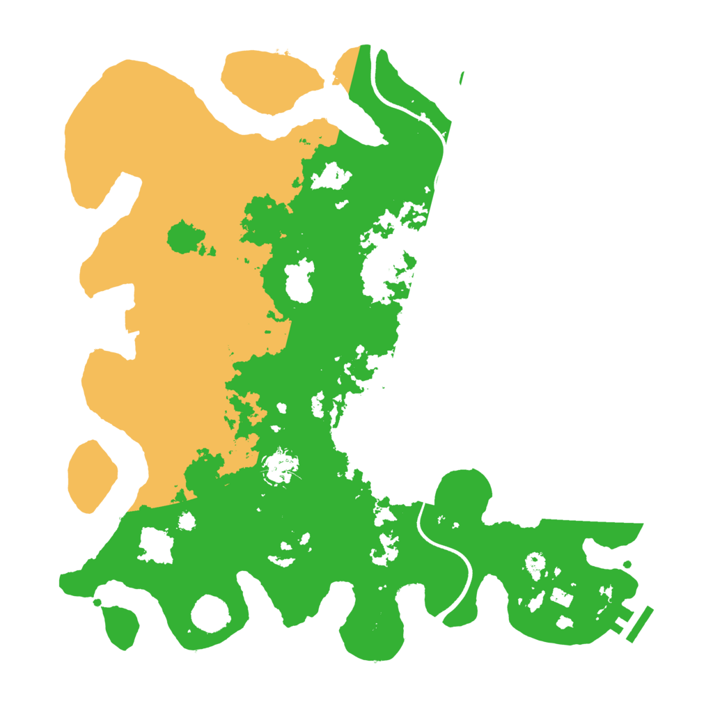 Biome Rust Map: Procedural Map, Size: 3600, Seed: 64544051