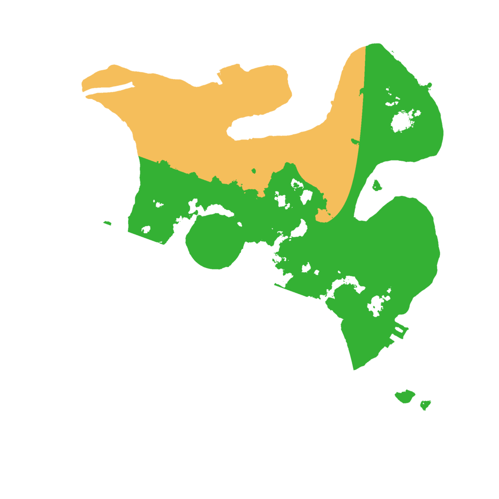 Biome Rust Map: Procedural Map, Size: 2400, Seed: 595532100