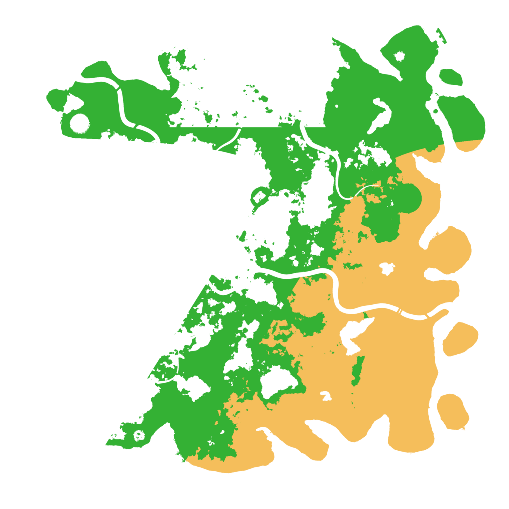 Biome Rust Map: Procedural Map, Size: 4600, Seed: 128457192