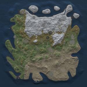 Thumbnail Rust Map: Procedural Map, Size: 4300, Seed: 51482870, 19 Monuments