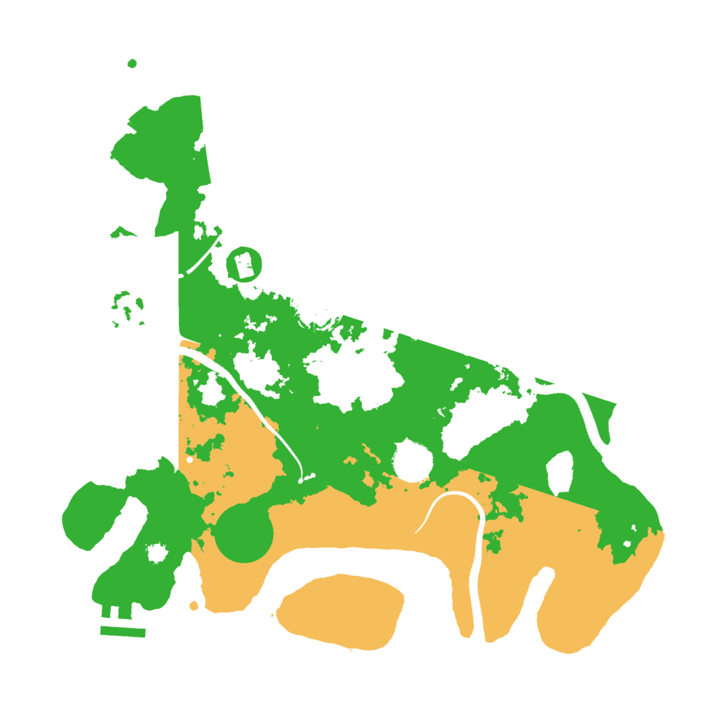 Biome Rust Map: Procedural Map, Size: 3200, Seed: 9000005