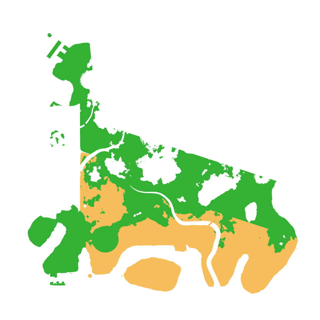 Biome Rust Map: Procedural Map, Size: 3200, Seed: 9000005