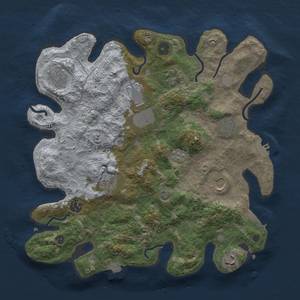 Thumbnail Rust Map: Procedural Map, Size: 3600, Seed: 40524, 17 Monuments