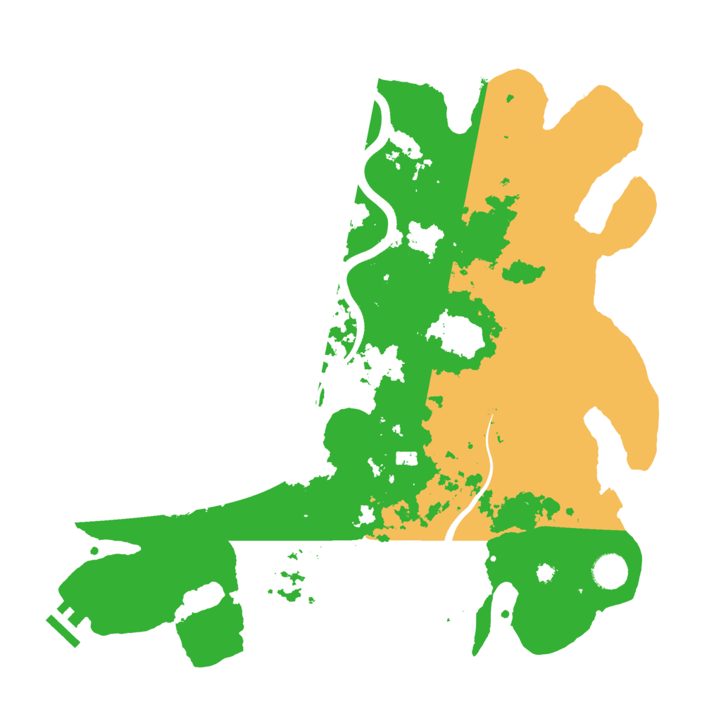 Biome Rust Map: Procedural Map, Size: 3600, Seed: 40524