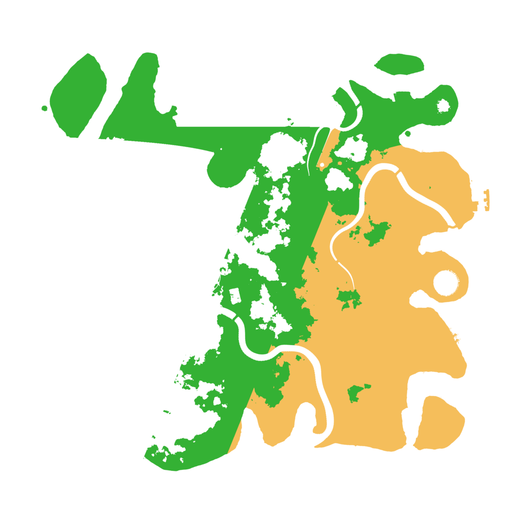 Biome Rust Map: Procedural Map, Size: 3555, Seed: 12345