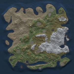 Thumbnail Rust Map: Procedural Map, Size: 4250, Seed: 289088645, 19 Monuments