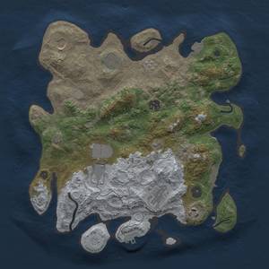 Thumbnail Rust Map: Procedural Map, Size: 3500, Seed: 904527985, 15 Monuments