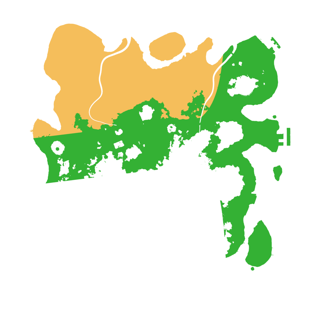 Biome Rust Map: Procedural Map, Size: 3500, Seed: 904527985