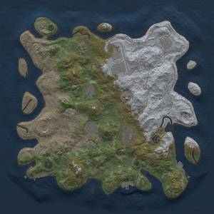 Thumbnail Rust Map: Procedural Map, Size: 4000, Seed: 2019089715, 18 Monuments