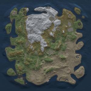 Thumbnail Rust Map: Procedural Map, Size: 4250, Seed: 1168363839, 19 Monuments