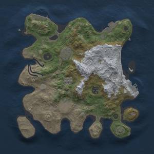 Thumbnail Rust Map: Procedural Map, Size: 3000, Seed: 1656249815, 12 Monuments