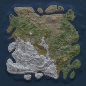 Thumbnail Rust Map: Procedural Map, Size: 4000, Seed: 826843538, 18 Monuments