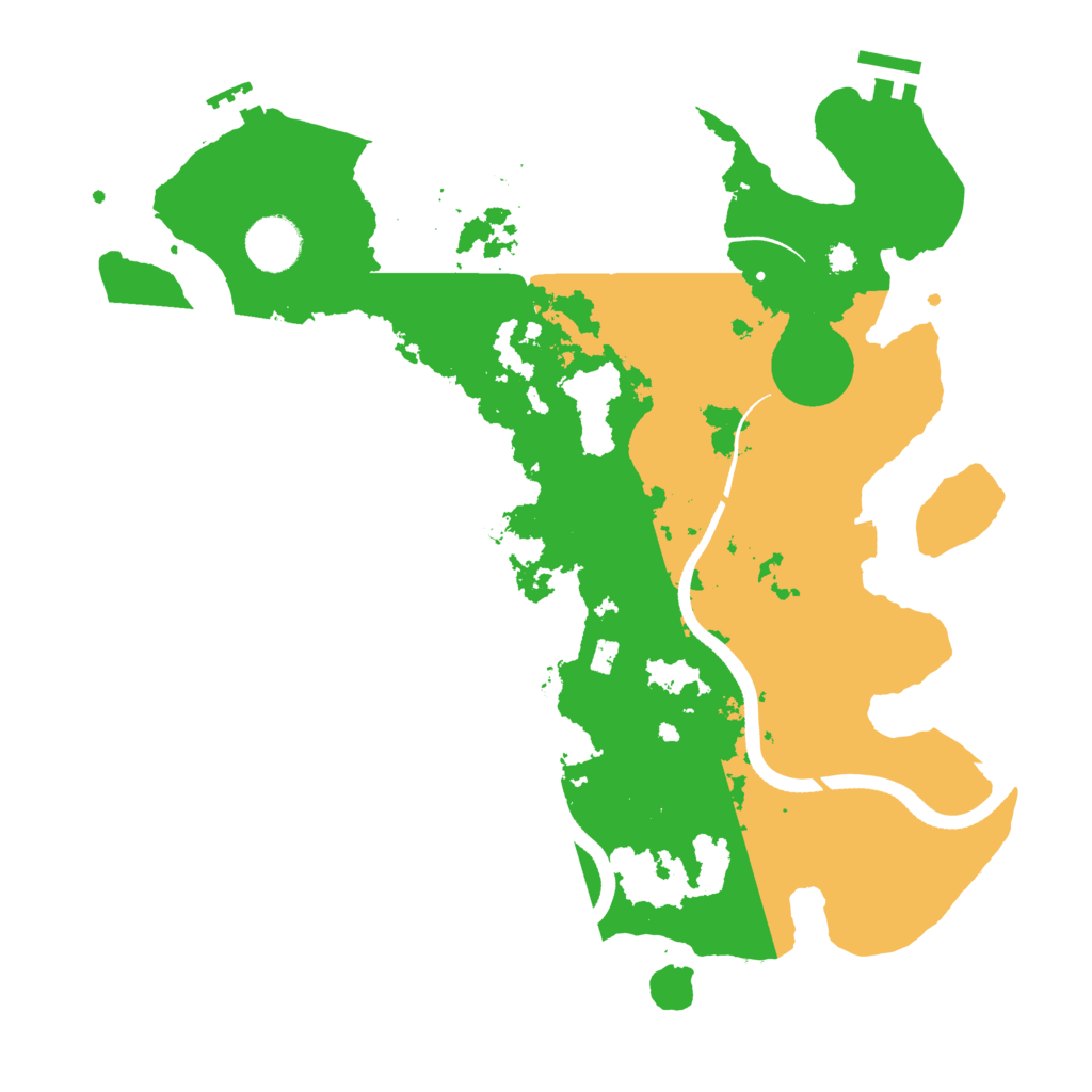 Biome Rust Map: Procedural Map, Size: 3500, Seed: 575073488