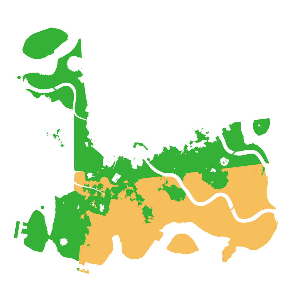 Biome Rust Map: Procedural Map, Size: 3500, Seed: 2076302258