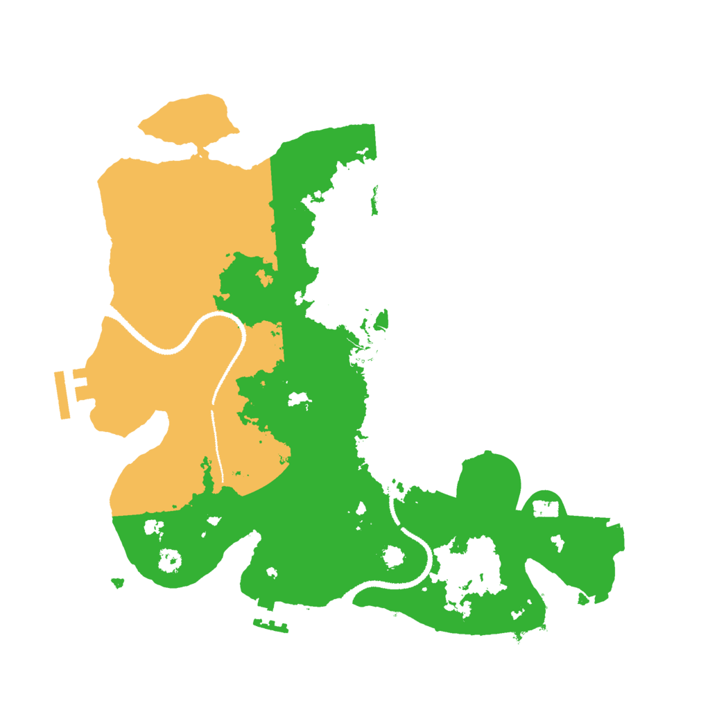 Biome Rust Map: Procedural Map, Size: 3000, Seed: 640950111