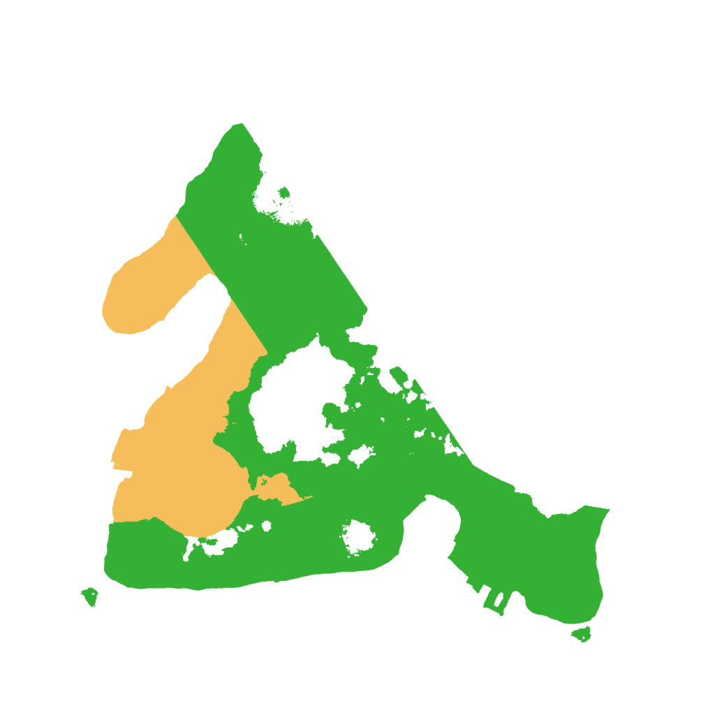 Biome Rust Map: Procedural Map, Size: 2000, Seed: 14201292