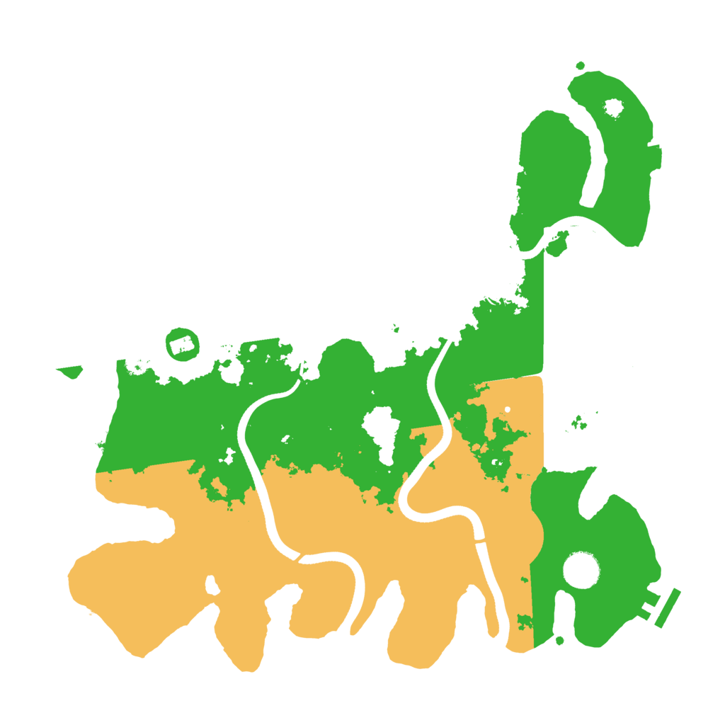 Biome Rust Map: Procedural Map, Size: 3500, Seed: 1953