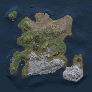 Thumbnail Rust Map: Procedural Map, Size: 2500, Seed: 702850386, 9 Monuments
