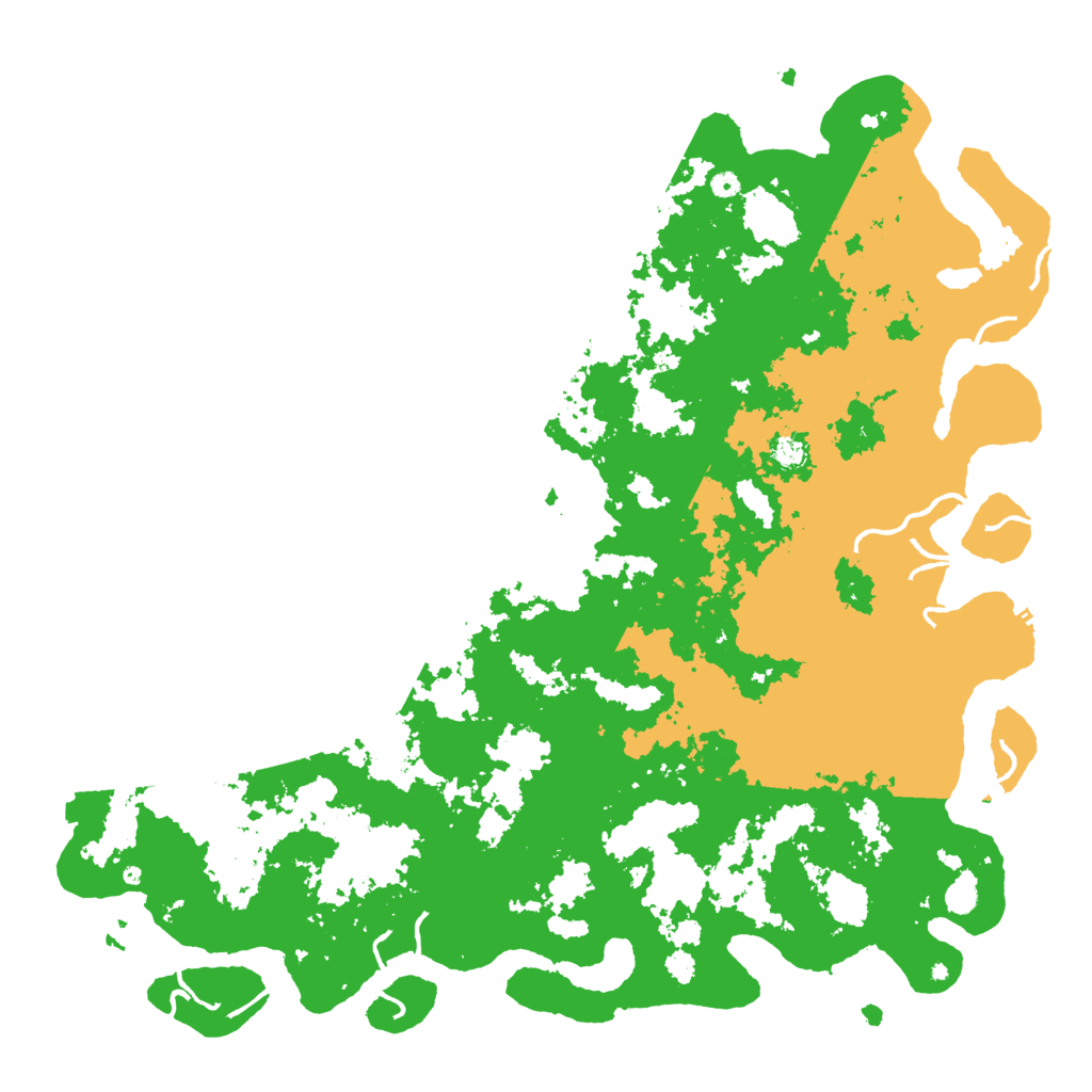 Biome Rust Map: Procedural Map, Size: 6000, Seed: 53158