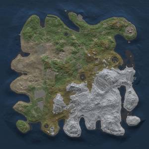 Thumbnail Rust Map: Procedural Map, Size: 3500, Seed: 229812920, 16 Monuments