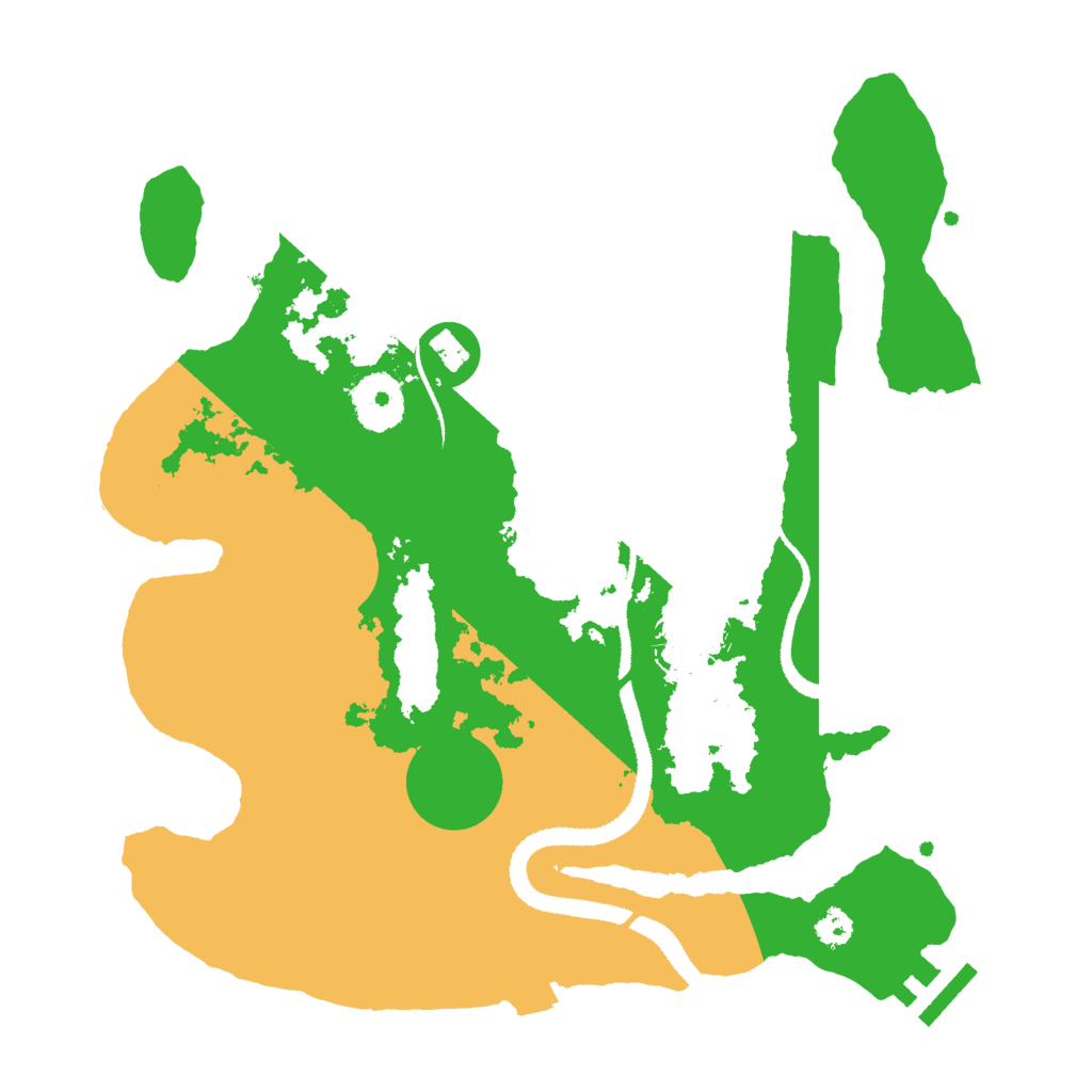 Biome Rust Map: Procedural Map, Size: 3000, Seed: 18479100