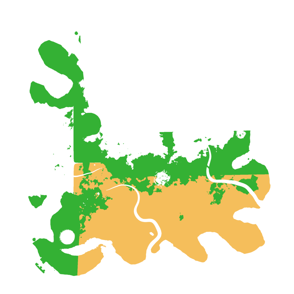 Biome Rust Map: Procedural Map, Size: 3500, Seed: 22124252