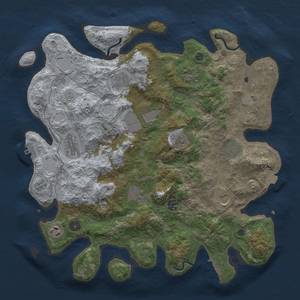 Thumbnail Rust Map: Procedural Map, Size: 4000, Seed: 1087893616, 19 Monuments