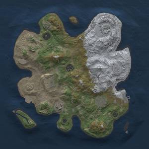 Thumbnail Rust Map: Procedural Map, Size: 3000, Seed: 1872185016, 12 Monuments